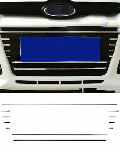 FORD FOCUS MK3 III - Listwy CHROM Chromowane GRILL zdjęcie 1