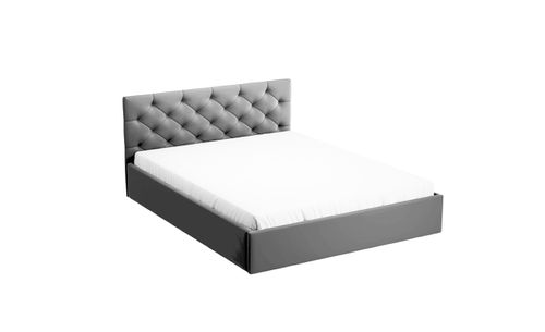 Szare łóżko tapicerowane SARA / R91 140x200 cm na Arena.pl