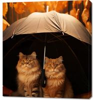 Obraz 90x100cm Jesienny Koci Schron