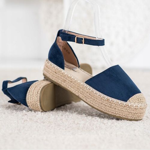 Granatowe Espadryle Na Platformie r.40 na Arena.pl