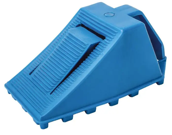 Klin blokada pod koła 9cm niebieski zdjęcie 1