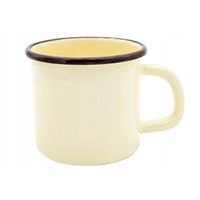 KUBEK EMALIOWANY KREMOWY 10 CM 800 ML