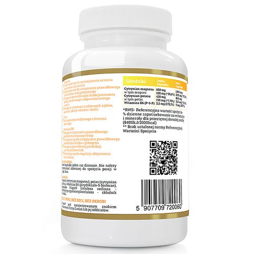 Magnez + Potas cytrynian + P-5-P B6 - Forte 120kap na Arena.pl