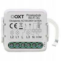 OXT Mini Przekaźnik 3 Obwodowy WiFi TUYA 3x3,3A