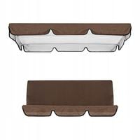 Zestaw pokrowca na baldachim do huśtawki ogrodowej, siedzisko z tkaniny Oxf