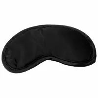 sportsheets s&m satin blindfold black - satynowa opaska na oczy czarna