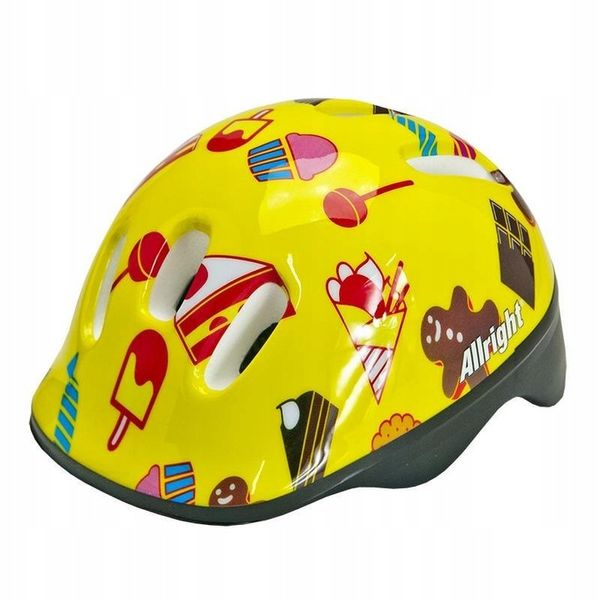 KASK ROWEROWY ALLRIGHT KIDS YELLOW MV6-2 zdjęcie 1
