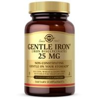 SOLGAR Gentle Iron 25 mg - Łagodny związek żelaza diglicynian żelaza (90kap