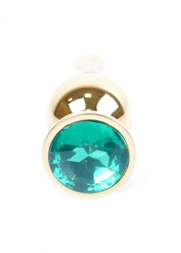 plug jewellery gold butt plug  green na Arena.pl