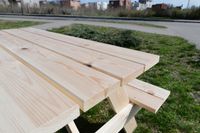 Stół z ławkami , zestaw 4 osobowy, 150cm WYPRZEDAŻ, gruba deska