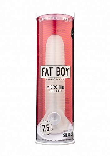 Fat Boy Micro Ribbed Sheath Clear 7,5" na Arena.pl