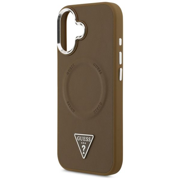 etui guess triangle logo magsafe do      iphone 17 brązowy zdjęcie 6