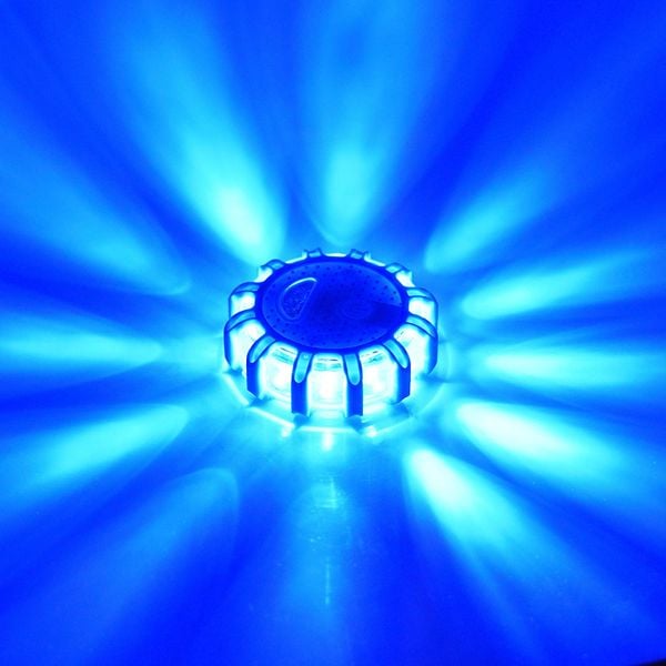 Lampa ostrzegawcza błyskowa 12+3 LED flara kogut dysk latarka 3xAAA N na Arena.pl