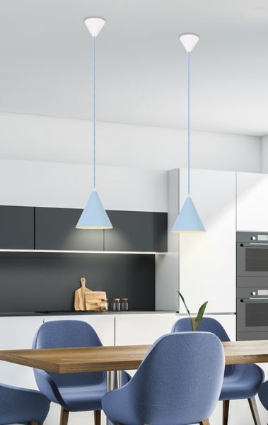 Voss lampa wisząca 1x40W E27 niebieski zdjęcie 2