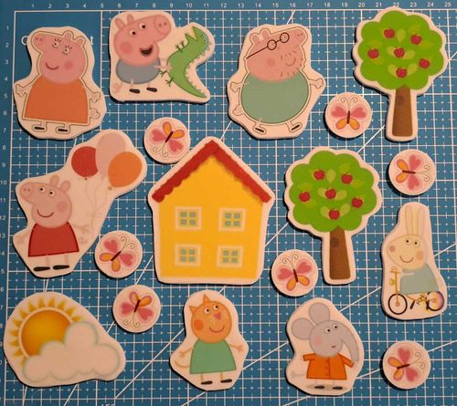 Wydruk cukrowy A4 świnka Peppa 18 elem. DIY na Arena.pl