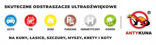 Odstraszacz kun Hermetyczny cichy i błyska do domu na strych 5 stronny 230V na Arena.pl