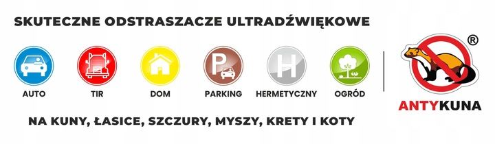 Odstraszacz kun Hermetyczny cichy i błyska do domu na strych 5 stronny 230V zdjęcie 5