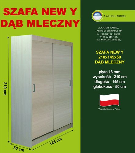 SZAFA NEW DĄB MLECZNY na Arena.pl