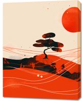 Obraz 70x90cm Czerwone Pustynne Pejzaże