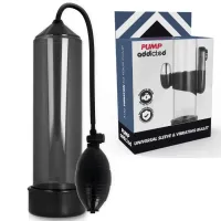 pump addicted rx3 czarny - system powiększający z wibracjami 23 cm