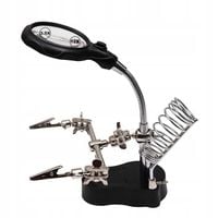 Trzecia Ręka Zestaw Do Lutowania Uchwyt Lupa + Led