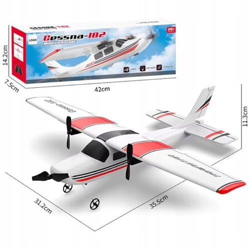 SAMOLOT ZDALNIE STEROWANY LATAJĄCY SZYBOWIEC RC MODEL CESSNA 182 PILOT 2,4 na Arena.pl