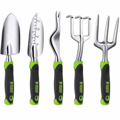 Zestaw narzędzi ogrodowych do pikowania sadzenia roślin 5w1 łopatka grabki na Arena.pl