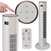 Wentylator kolumnowy HEVA MOX wiatrak podłogowy stojący cichy LED