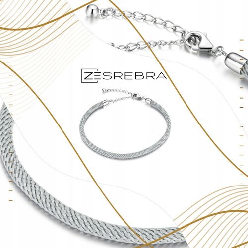 Bransoletka modułowa srebro 925 do CHARMS koralików zawieszek szara srebrna na Arena.pl