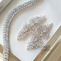 Kolczyki ślubne GLORY silver