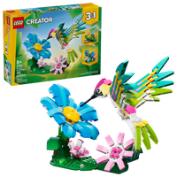 LEGO Creator 3w1 Dzikie zwierzęta: kolorowy koliber motyl ryba 31384