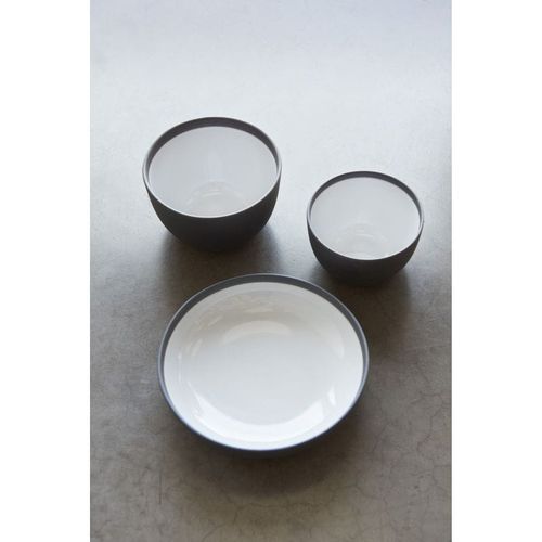 Miska Solid 20 cm biało-czarna Revol na Arena.pl