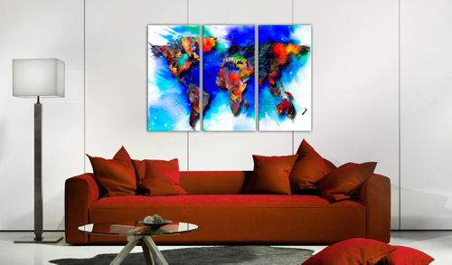 Obraz - Tęczowa mapa Rozmiar - 90x60 na Arena.pl