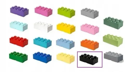 LEGO 40041733 Pojemnik na klocki 4x2 czarny na Arena.pl