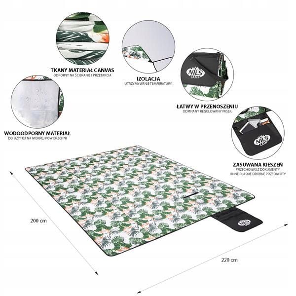 MATA koc IZOLOWANY na piknik/plażę duży 220x200cm zdjęcie 3