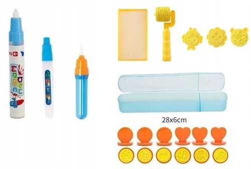 Akcesoria Do Maty Wodniej 3x Pisaki Wałek Pieczątki - Idealne Dla Dziecka na Arena.pl
