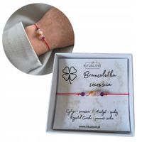 Bransoletka na maturę egzamin na szczęście czerwony sznurek personalizowana