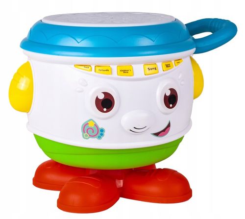BĘBENEK MUZYCZNY INTERAKTYWNY OBROTOWY DLA DZIECI ŚWIATŁO ŚMIECH DZIECKA na Arena.pl