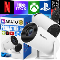 Projektor Rzutnik Android TV WiFi SMART Bluetooth 5.0 HD 4K Ekran 150 Cali