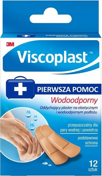 PLASTRY WODOODPORNE ZESTAW PLASTRÓW OPATRUNKOWYCH VISCOPLAST 12szt x 48 zdjęcie 2