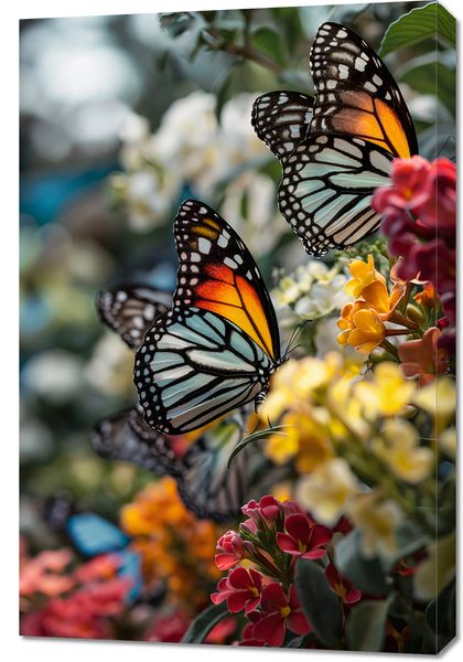 Obraz 60x90cm Motyle Na Łące zdjęcie 1