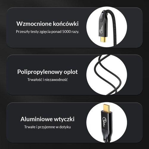 Orico Przedłużacz USB-C 3.2 20Gbps, 4K, 100W, 1m na Arena.pl
