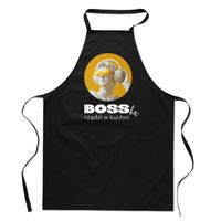 FARTUCH Z NADRUKIEM kuchenny BOSSKA Boska Rządzi w Kuchni Kobieta damski