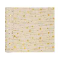 Bieżnik na stół w złote gwiazdki, 2,7x0,28 m