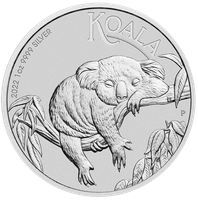 Perth Mint Koala 1 uncja Srebra 2022 1 AUD