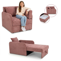 Łóżko dziecięce sofa kanapa róż welur wygodna sztruks Denis 3B Family Meble