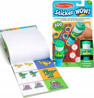 MELISSA & DOUG KSIĄŻECZKA ZE STEMPELKIEM I NAKLEJKAMI 300 SZTUK DINOZAURY