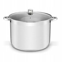 WYSOKI GARNEK z pokrywką DUŻY GARNEK gastronomia ze stali nierdzewnej 20L