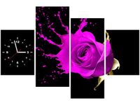 120CM 80CM ZEGAR 4 ELEM PLUSK OBRAZ ŚCIENNY