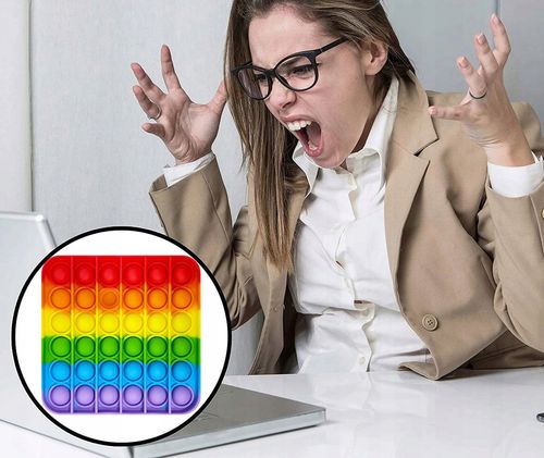 ZABAWKA SENSORYCZNA KWADRAT RAINBOW na Arena.pl